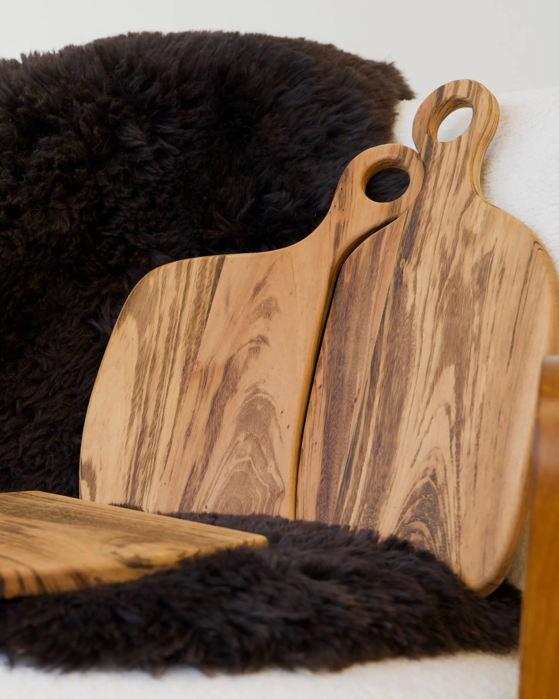 Planches à découper en bois d'olivier
