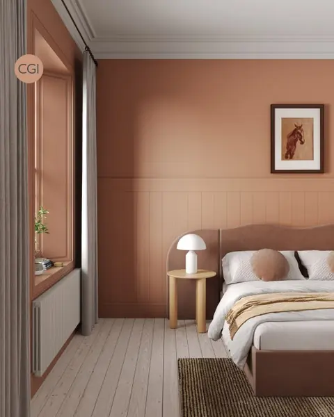 Ambiance peinte en Ointment Pink de Farrow & Ball