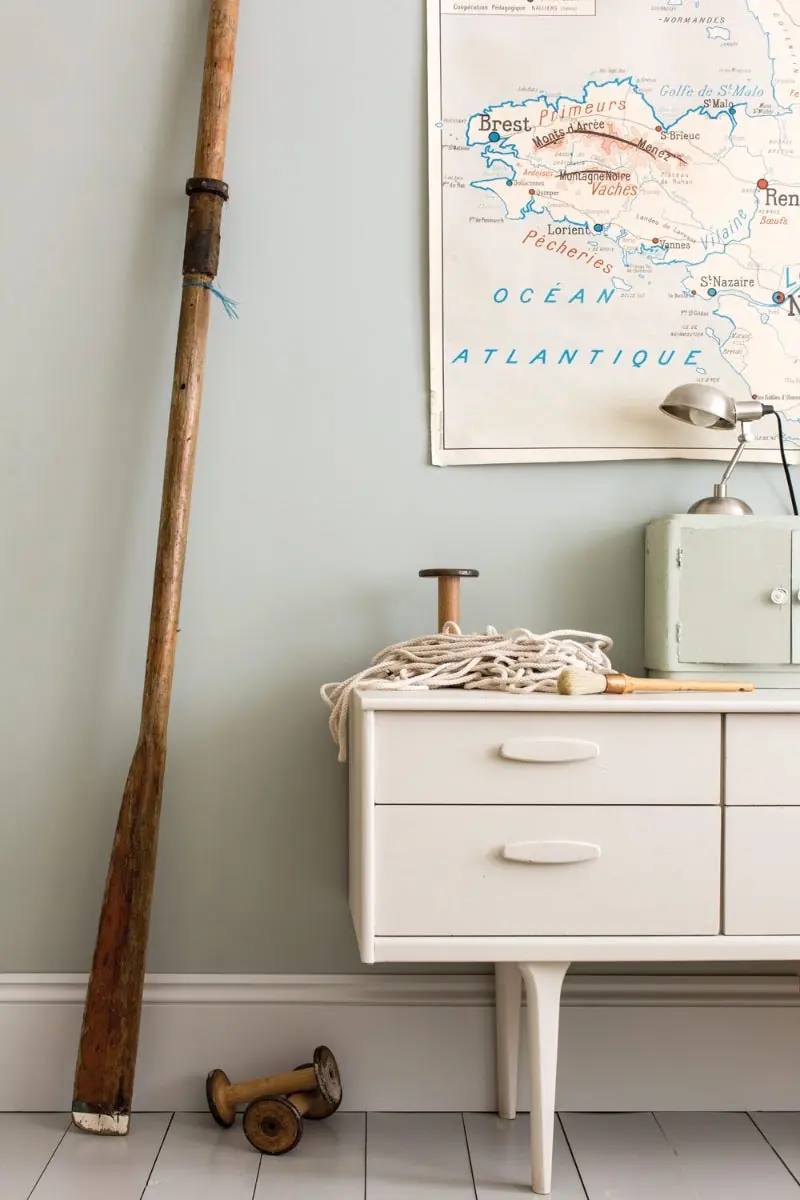 Ambiance peinte en Light Blue de Farrow & Ball
