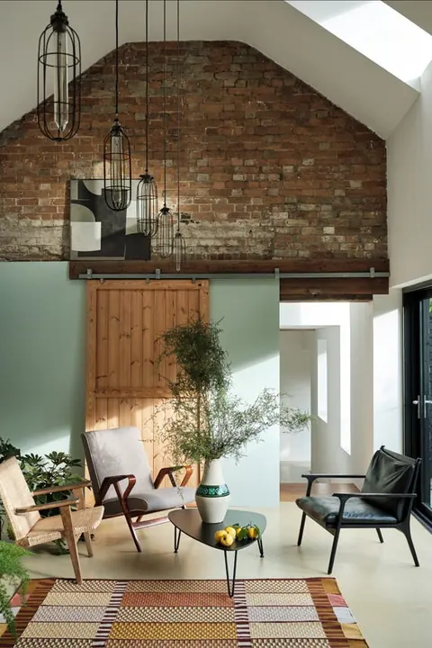 Ambiance peinte en Teresa's Green de Farrow & Ball