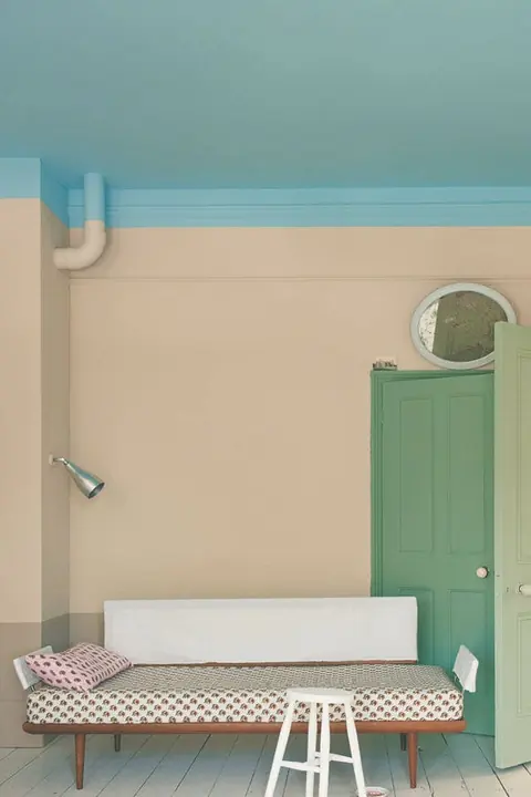 Ambiance peinte en Oxford Stone de Farrow & Ball