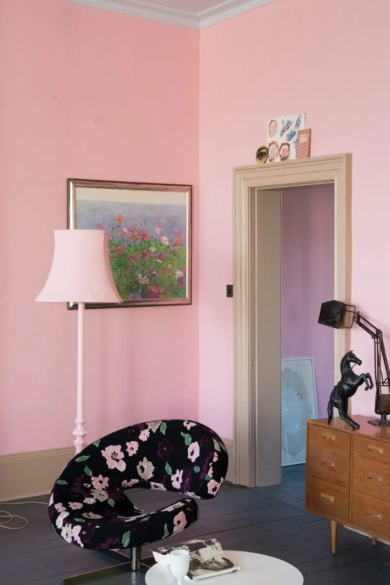 Ambiance peinte en Nancy's Blushes de Farrow & Ball