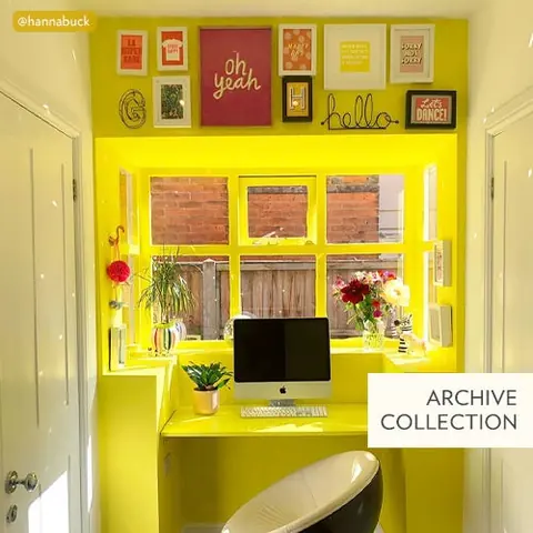 Ambiance peinte en Yellowcake de Farrow & Ball