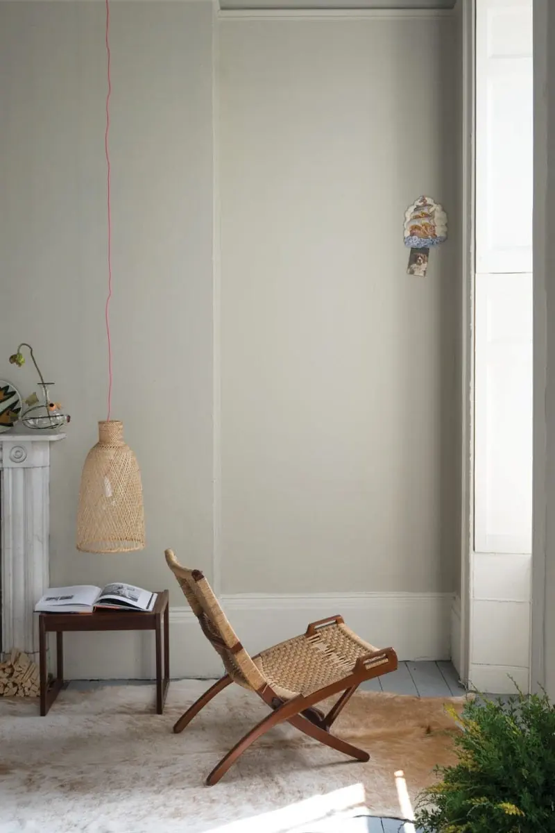 Ambiance peinte en Drop Cloth de Farrow & Ball