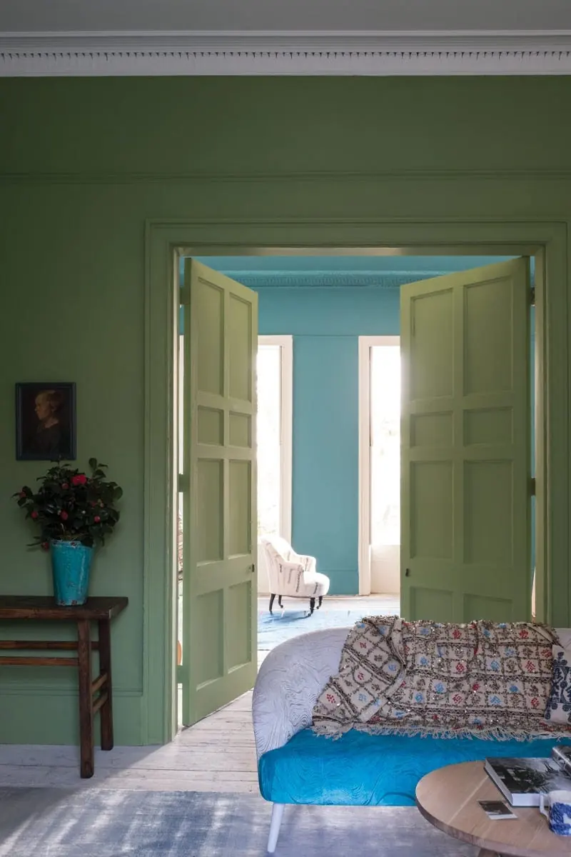 Ambiance peinte en Yeabridge Green de Farrow & Ball
