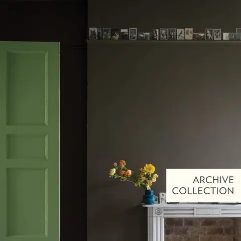 Ambiance peinte en Salon Drab de Farrow & Ball