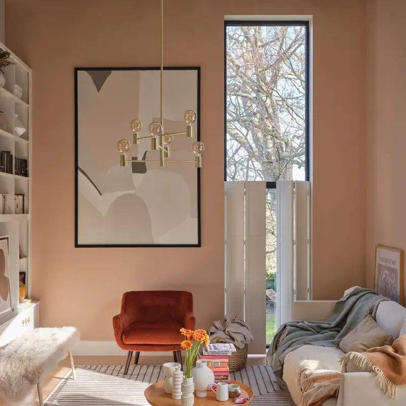 Ambiance peinte en Templeton Pink de Farrow & Ball