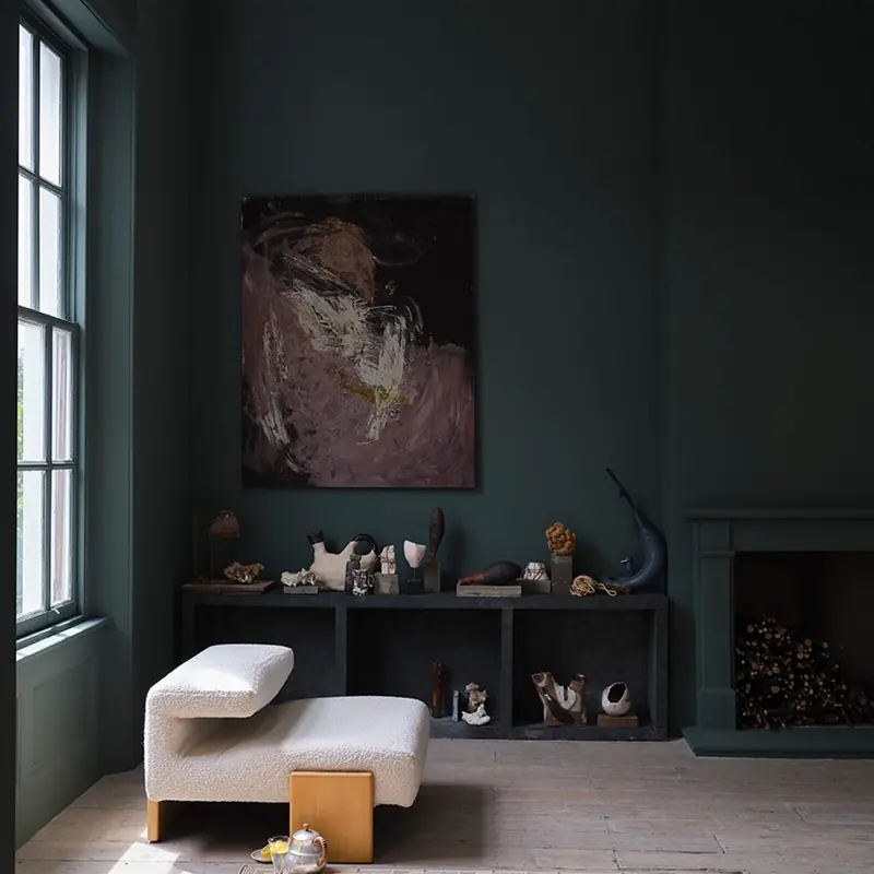 Ambiance peinte en Douter de Farrow & Ball