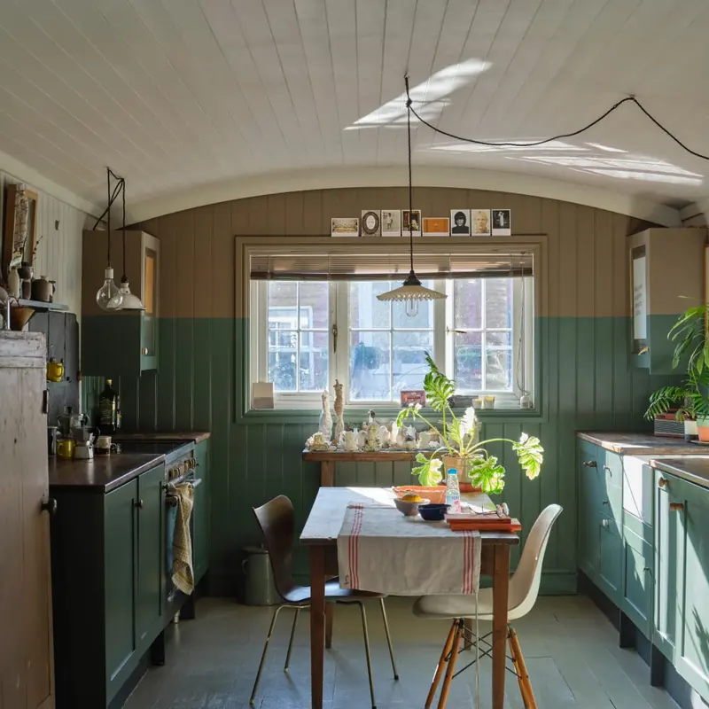Ambiance peinte en Mouse's Back de Farrow & Ball