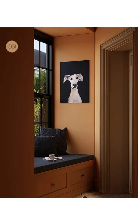 Ambiance peinte en Wet Sand de Farrow & Ball