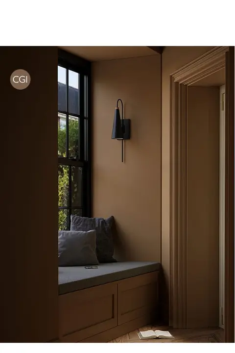 Ambiance peinte en Wainscot de Farrow & Ball