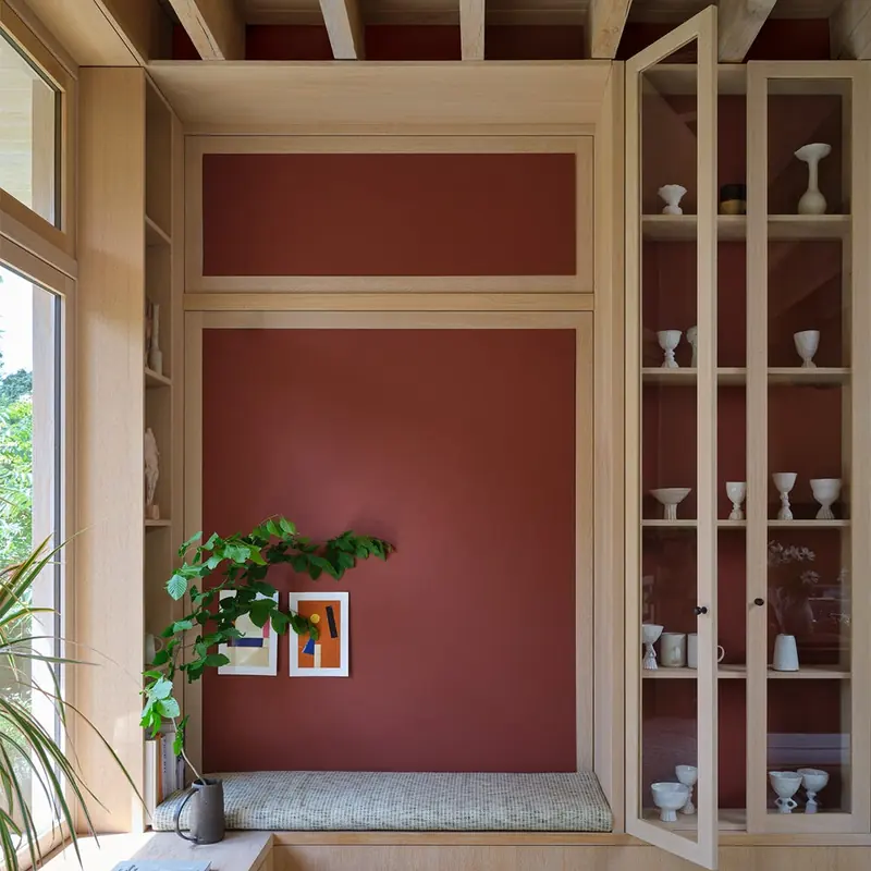 Ambiance peinte en Etruscan Red de Farrow & Ball