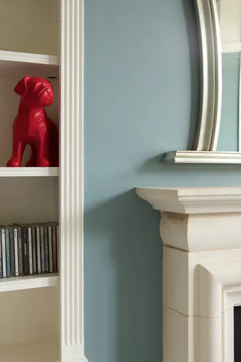 Ambiance peinte en Oval Room Blue de Farrow & Ball