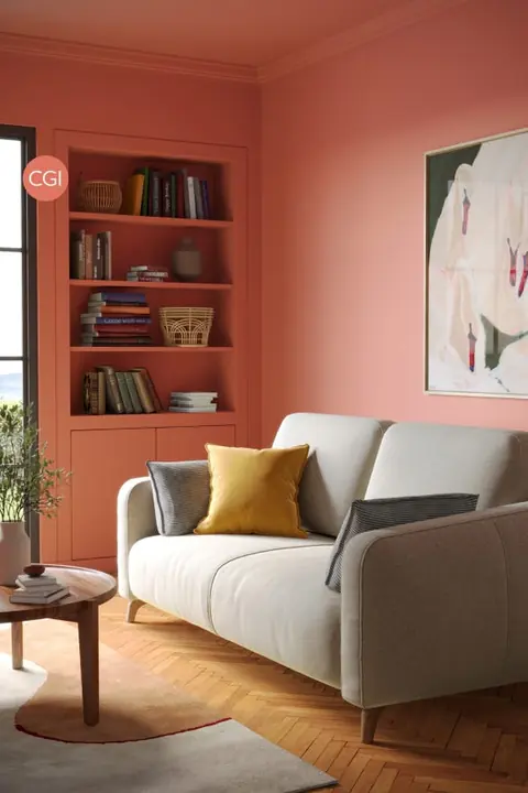 Ambiance peinte en Bisque de Farrow & Ball