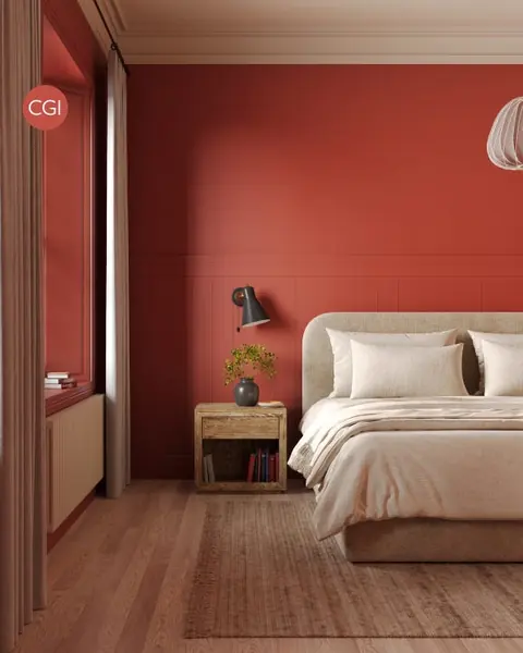 Ambiance peinte en Copenhagen Roof de Farrow & Ball
