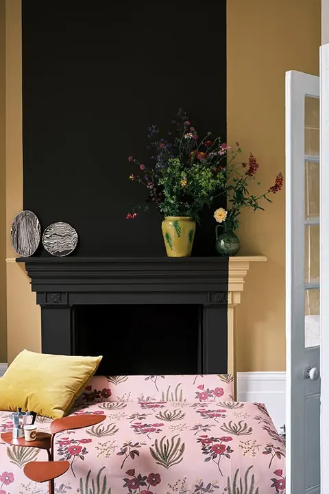 Ambiance peinte en Cola de Farrow & Ball