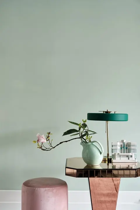 Ambiance peinte en Palm de Farrow & Ball