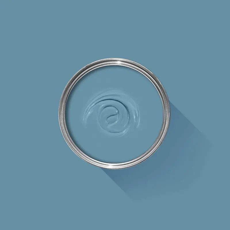 Ambiance peinte en Yard Blue de Farrow & Ball
