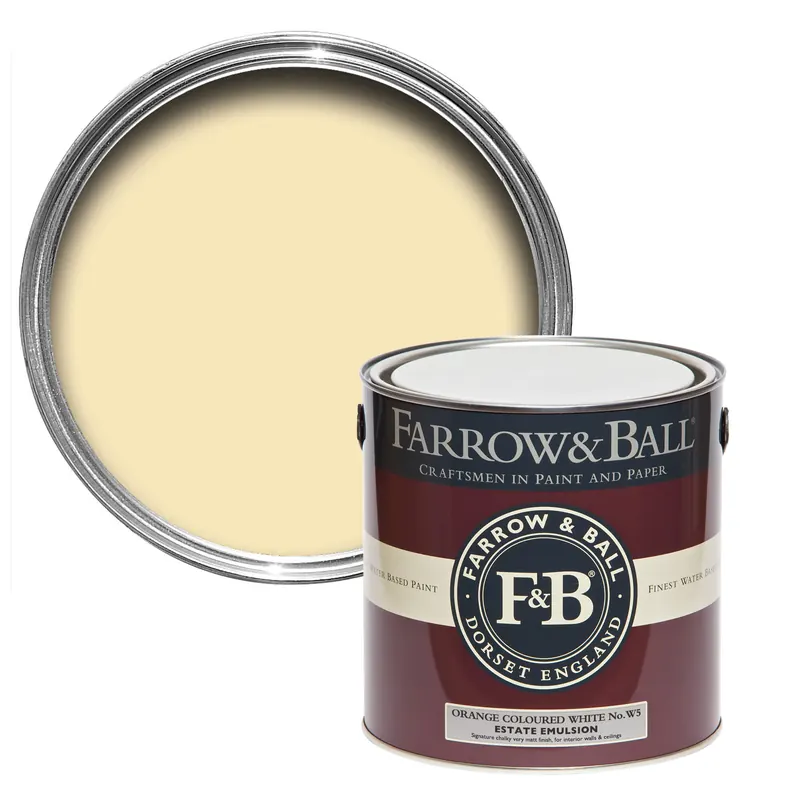 Pot Farrow & Ball Orange Coloured White